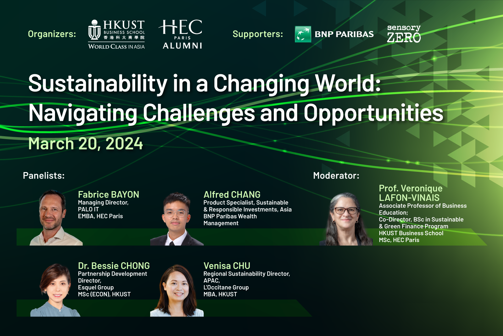 Save Your Seat at the Joint Alumni Lunch Panel on Sustainability and Other Industry Events
